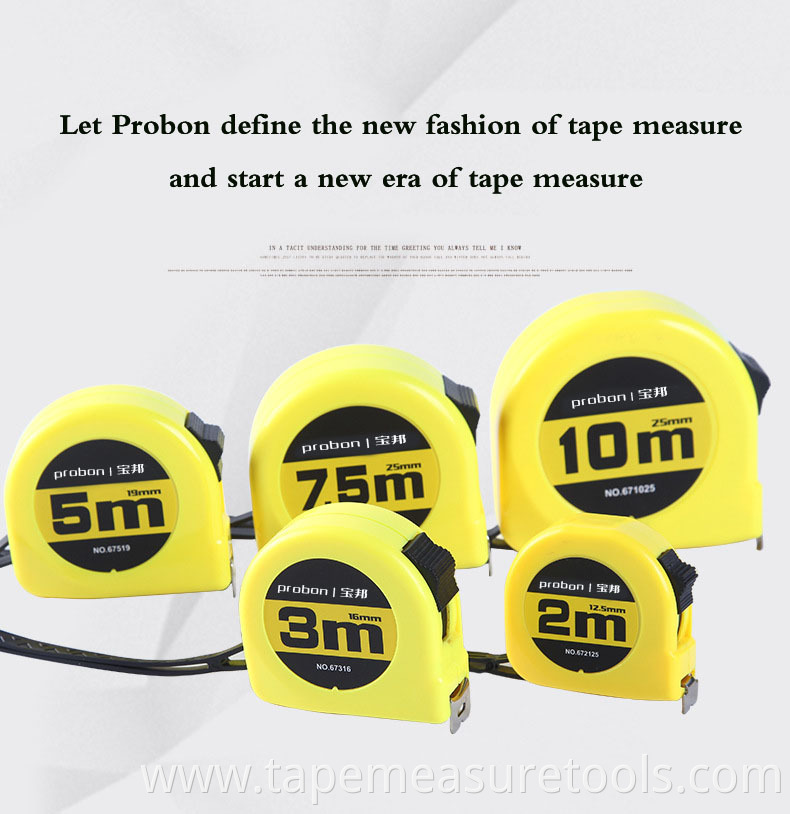 Factory wholesale custom LOGO 2m 3m 5m 7.5m 10m hand lock steel tape measure